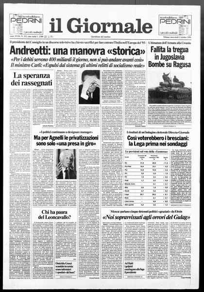 Il giornale : quotidiano del mattino